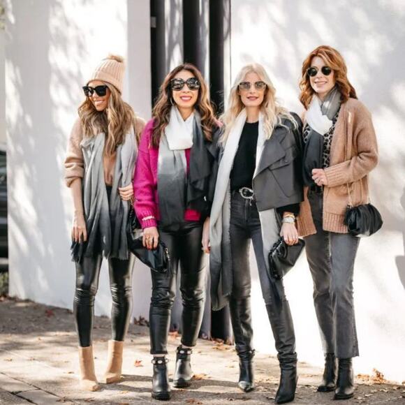 NIP! Carly Cushnie Luxury Grey Horizon Ombre Oversized Scarf - Picture 11 of 12